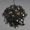 Lámpara de techo colgante Leavy 4xE14 acabado negro estilo moderno 70cm Ø