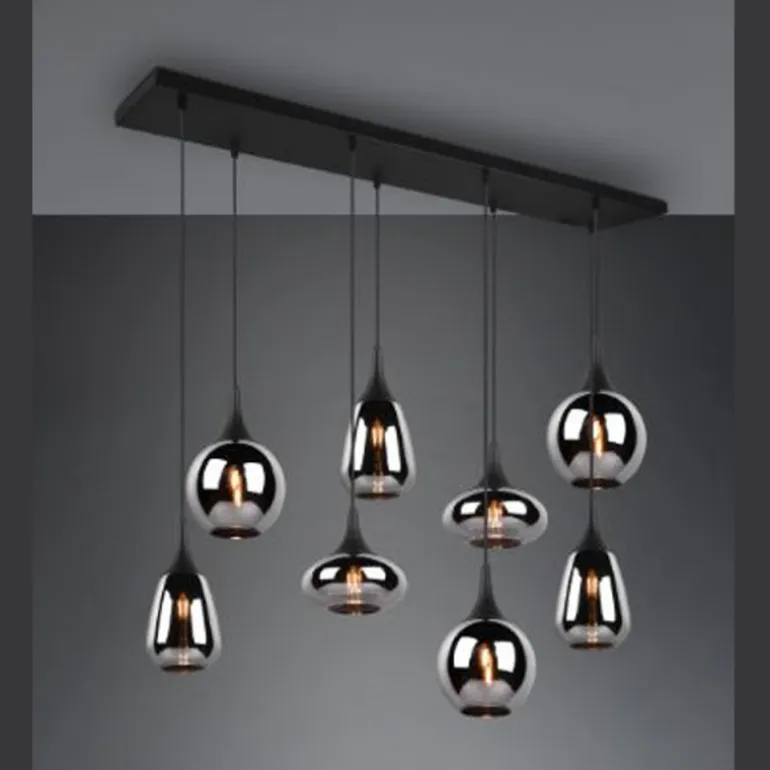 Lámpara de techo colgante Lumina 8L 8XE14 121CM Ancho