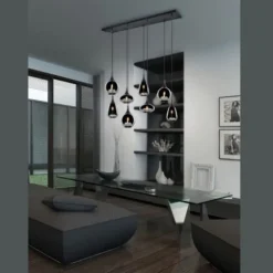 Lámpara de techo colgante Lumina 8L 8XE14 121CM Ancho