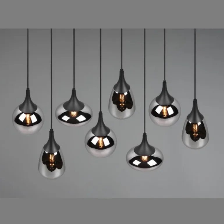 Lámpara de techo colgante Lumina 8L 8XE14 121CM Ancho