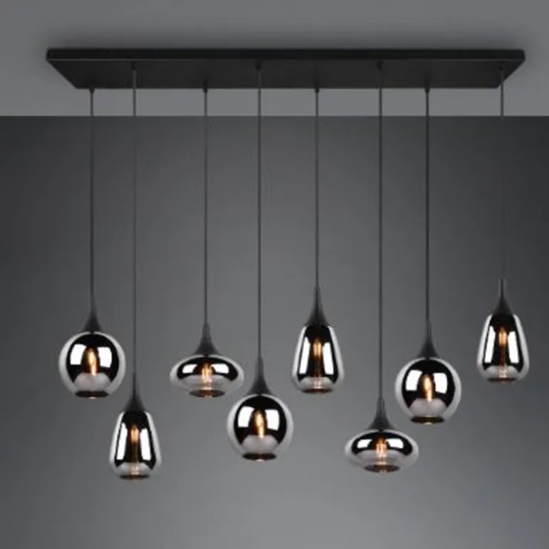 Lámpara de techo colgante Lumina 8L 8XE14 121CM Ancho