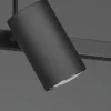Lámpara de techo colgante Marley 4 luces 4xGU10 acabado metal negro estilo moderno