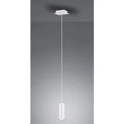 Lámpara de techo colgante Marley 1luz 1xGU10 acabado metal blanco estilo moderno 12cm Ø