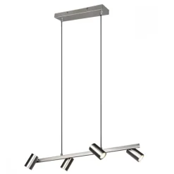 Lámpara de techo colgante Marley Níquel 4L 4XGU10 80cm Ancho