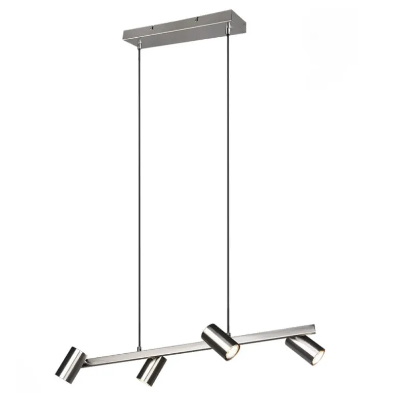 Lámpara de techo colgante Marley Níquel 4L 4XGU10 80cm Ancho