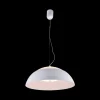 Lámpara de techo colgante Mirta LED integrado 60w tonalidad 3000k acabado aluminio blanco estilo moderno 65cm Ø