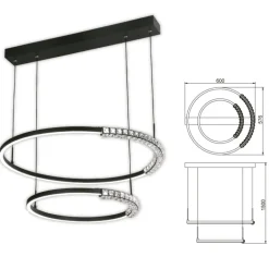 Lámpara de techo colgante Most 2 LED 40w 4000k 60CM Ø