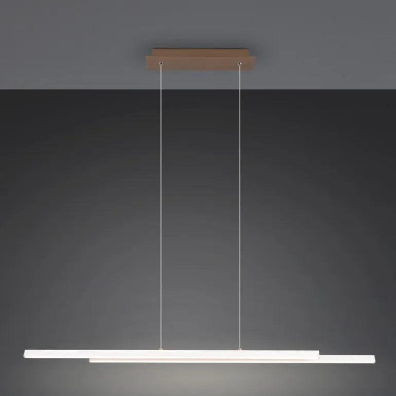 Lámpara de techo colgante Odio Gris LED 22w 3000k 2500LM