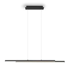 Lámpara de techo colgante Odio Negro LED 22w 3000k 2500LM