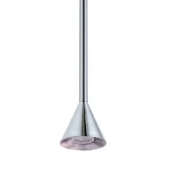 Lámpara de techo colgante Ora 1xGU10 acabado metal níquel satinado estilo moderno 10cm Ø