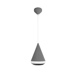 Lámpara de techo colgante Orso 16 1luz 1xE27 acabado aluminio gris estilo moderno 16cm Ø