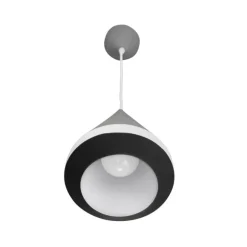 Lámpara de techo colgante Orso 16 1luz 1xE27 acabado aluminio gris estilo moderno 16cm Ø