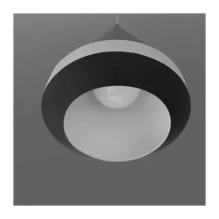 Lámpara de techo colgante Orso 16 1luz 1xE27 acabado aluminio gris estilo moderno 16cm Ø