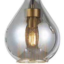 Lámpara de techo colgante Plazen lineal 3 luces 3XE27 acabado negro estilo moderno 88cm largo