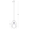Lámpara de techo colgante Plazen 1luz 1XE27 acabado negro estilo moderno 30cm Ø