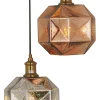 Lámpara de techo colgante Soter 6 luces 6XE27 acabado colores metálicos estilo moderno 40cm Ø
