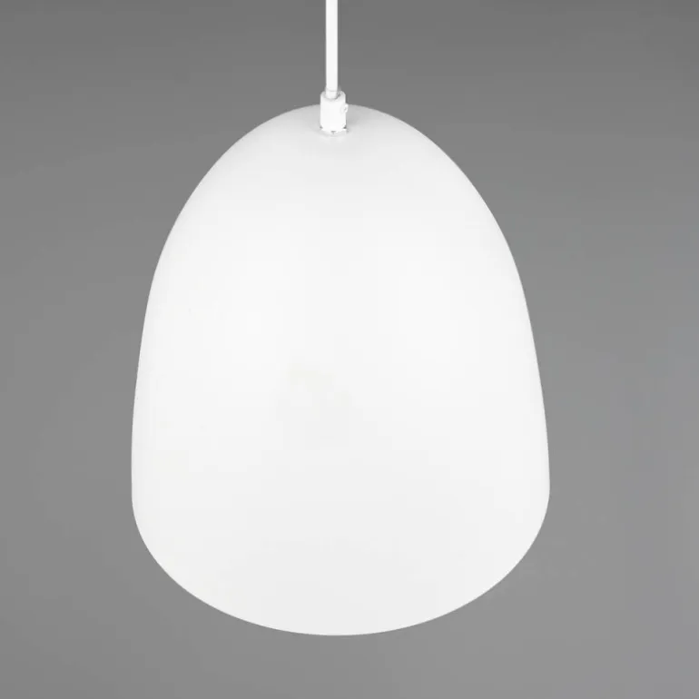 Lámpara de techo colgante Tilda 1 luz 1xE27 acabado metal blanco estilo moderno 25cm Ø