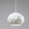 Lámpara de techo colgante Triángulos blanca 1XE27 estilo moderno 20cm Ø
