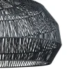 Lámpara de techo colgante Yeah 1xE27 acabado fibras naturales negro estilo rústico 60cm Ø