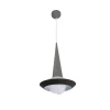 Lámpara de techo colgante Yon 1xE27 acabado gris estilo moderno 26cm Ø