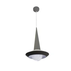 Lámpara de techo colgante Yon 1xE27 acabado gris estilo moderno 26cm Ø