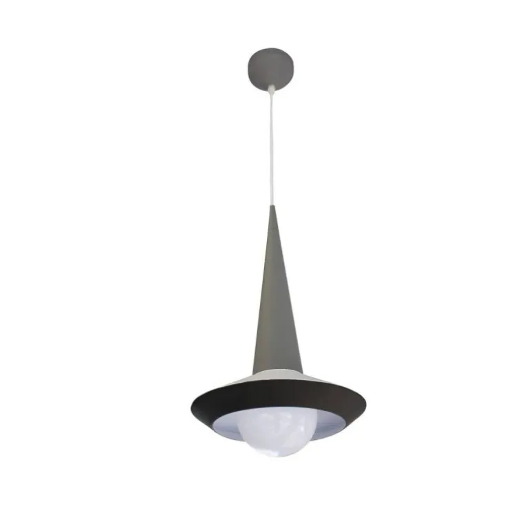 Lámpara de techo colgante Yon 1xE27 acabado gris estilo moderno 26cm Ø