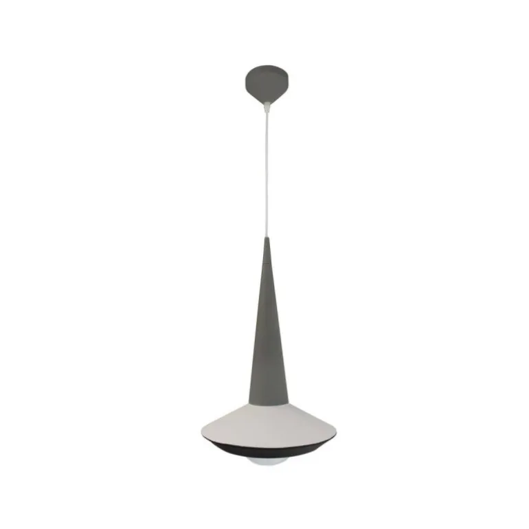 Lámpara de techo colgante Yon 1xE27 acabado gris estilo moderno 26cm Ø