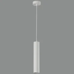 Lámpara de techo colgante Zoom 1 luz 1xGU10 acabado metal blanco estilo moderno 5.6cm Ø