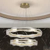 Lámpara Lira Oro 2 Aros Dimable