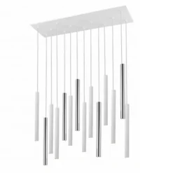 Lámpara Varas Cromo / Blanco 14L