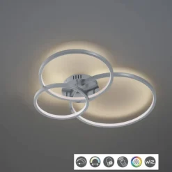 Plafón Aarón RGB+APP Níquel