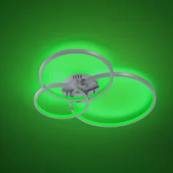 Plafón Aarón RGB+APP Níquel
