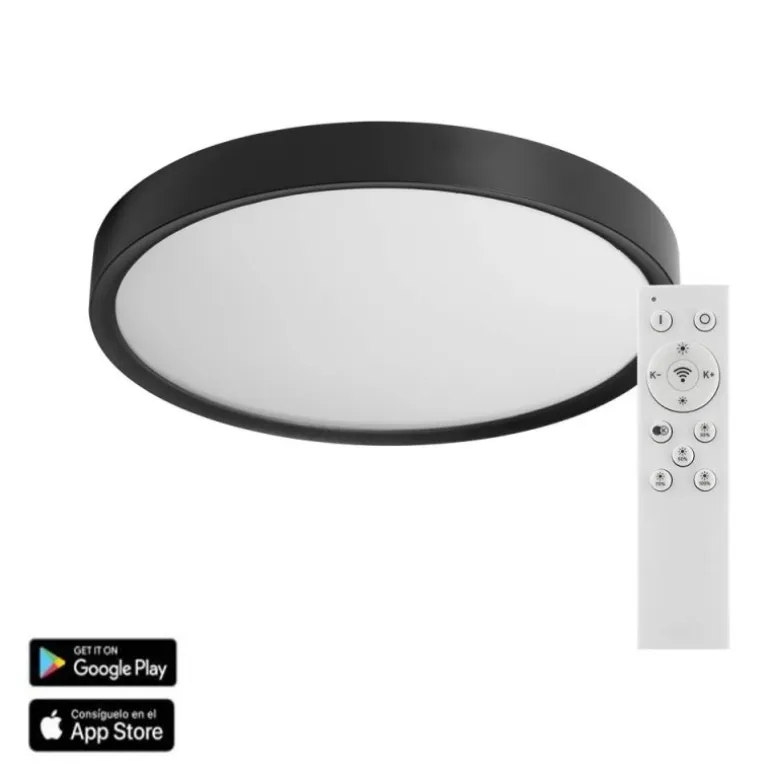Plafón Asli APP negro