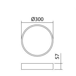 Plafón Celio Blanco 48w 3000k