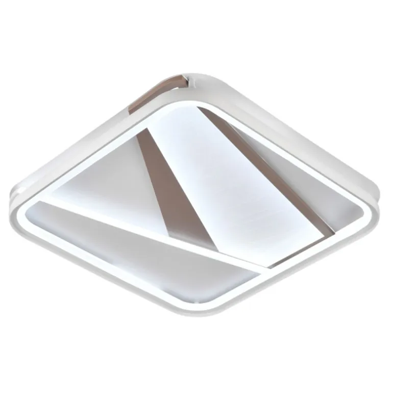 Plafón de techo Arava Cuadrado LED 98W 3CCT 49.5X49.5CM