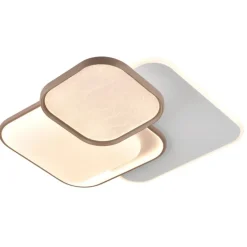 Plafón de techo Curtiss Cuadrado LED 105w 3CCT 53X53CM