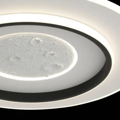 Plafón de techo Moon LED integrado 50W 3CCT 3500lm con mando a distancia acabado blanco estilo moderno 49.5cm Ø
