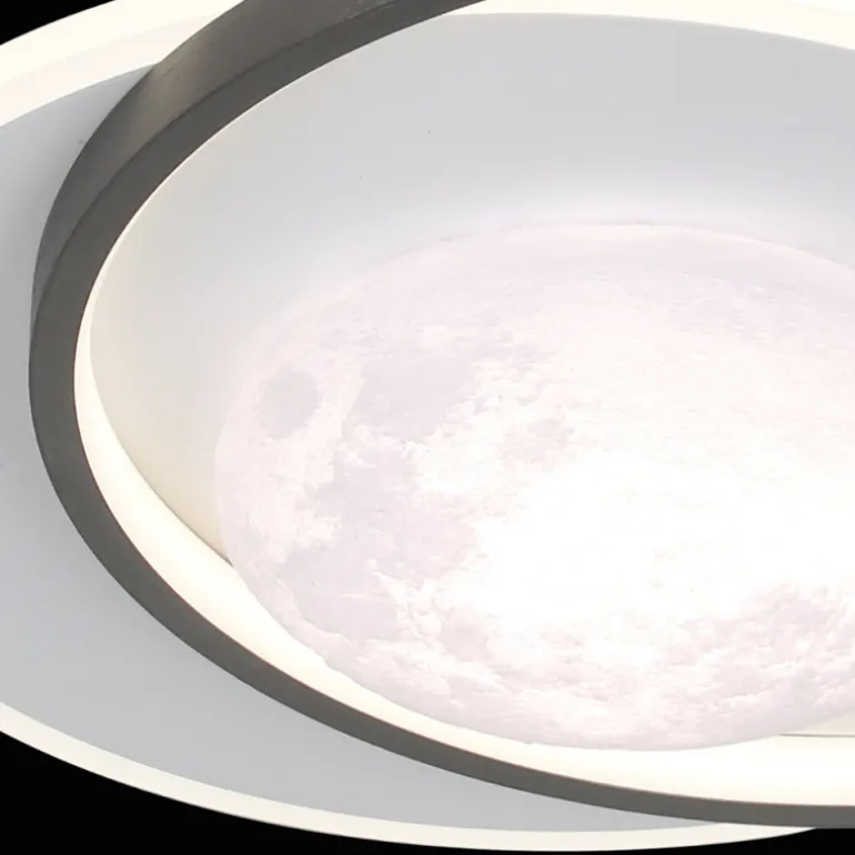 Plafón de techo Moon LED integrado 30W 4000K 2100lm acabado blanco estilo moderno