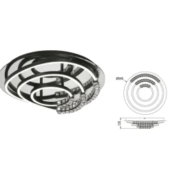 Plafón de techo Most 3 LED 40w 4000k 54CM Ø
