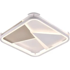 Plafón de techo Pilatus Cuadrado LED 88w 3CCT 50X50 CM