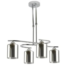Plafón de techo Zlin Cromo 4L 4XE27
