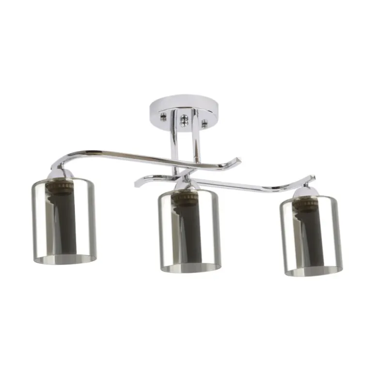 Plafón de techo Zlin Cromo 3L 4XE27