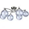 Plafón Double cuero 6 luces, G9