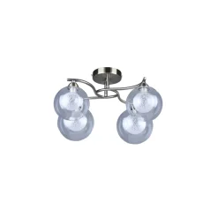 Plafón double cuero 4xG9