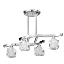Plafón Hielo 4l Cromo