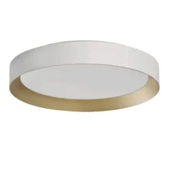 Plafón Hundido blanco-oro 50w