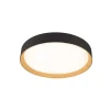 Plafón Lea Negro / Madera 80cm