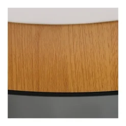 Plafón Lea Negro / Madera 80cm