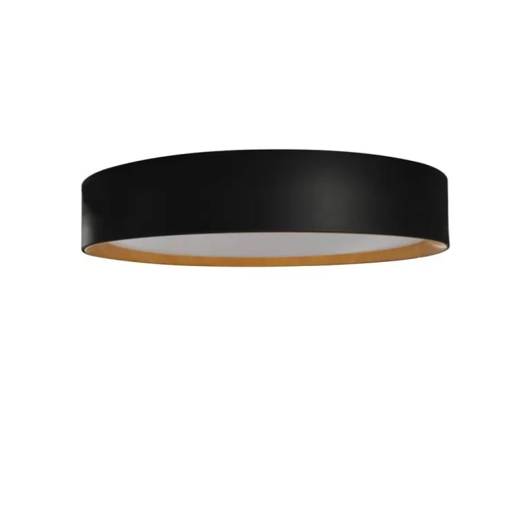 Plafón Lea Negro / Madera 80cm