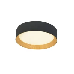 Plafón Lea Negro / Madera 60cm